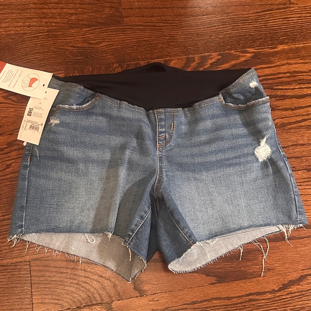 Isabel Maternity by Ingrid & Isabel Blue Jean Shorts